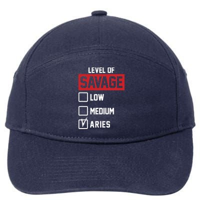 Level Of Savage Low Medium Aries 7-Panel Snapback Hat