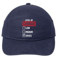 Level Of Savage Low Medium Aries 7-Panel Snapback Hat