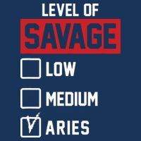 Level Of Savage Low Medium Aries 7-Panel Snapback Hat