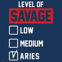 Level Of Savage Low Medium Aries Drawstring Bag