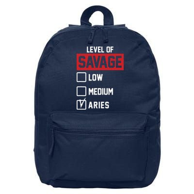 Level Of Savage Low Medium Aries 16 in Basic Backpack