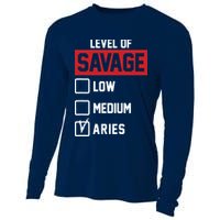 Level Of Savage Low Medium Aries Cooling Performance Long Sleeve Crew