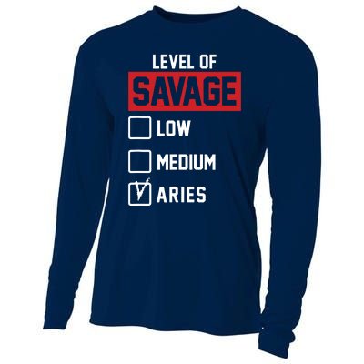 Level Of Savage Low Medium Aries Cooling Performance Long Sleeve Crew