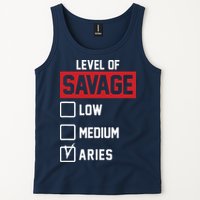 Level Of Savage Low Medium Aries Tank Top
