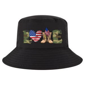 Love Our Soldiers, US Troops Cool Comfort Performance Bucket Hat