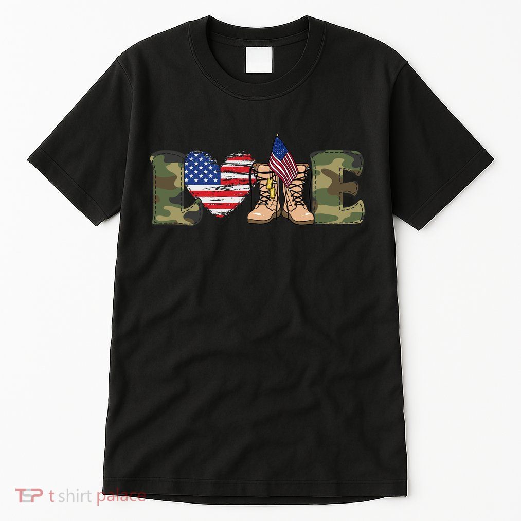 Love Our Soldiers, US Troops Tall T-Shirt