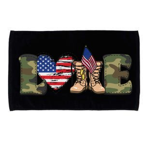 Love Our Soldiers, US Troops Microfiber Hand Towel