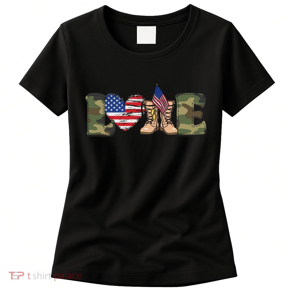 Love Our Soldiers, US Troops Women's T-Shirt