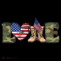 Love Our Soldiers, US Troops Women's V-Neck T-Shirt