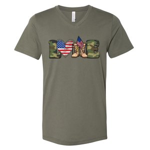 Love Our Soldiers, US Troops V-Neck T-Shirt