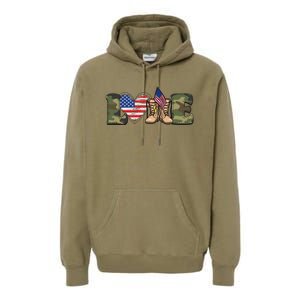 Love Our Soldiers, US Troops Premium Hoodie