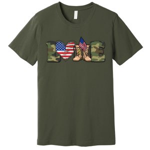 Love Our Soldiers, US Troops Premium T-Shirt