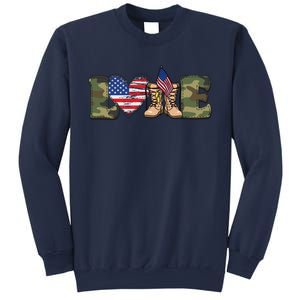 Love Our Soldiers, US Troops Sweatshirt