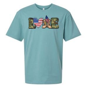 Love Our Soldiers, US Troops Sueded Cloud Jersey T-Shirt