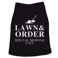 Lawn & Order Special Mowing Unit Funny Dad Joke Doggie Tank