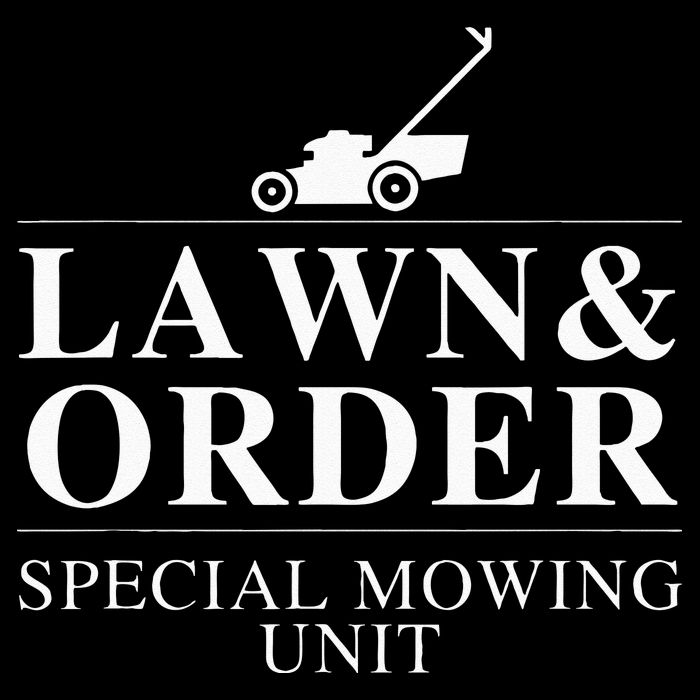 Lawn & Order Special Mowing Unit Funny Dad Joke Flexfit Unipanel Trucker Cap