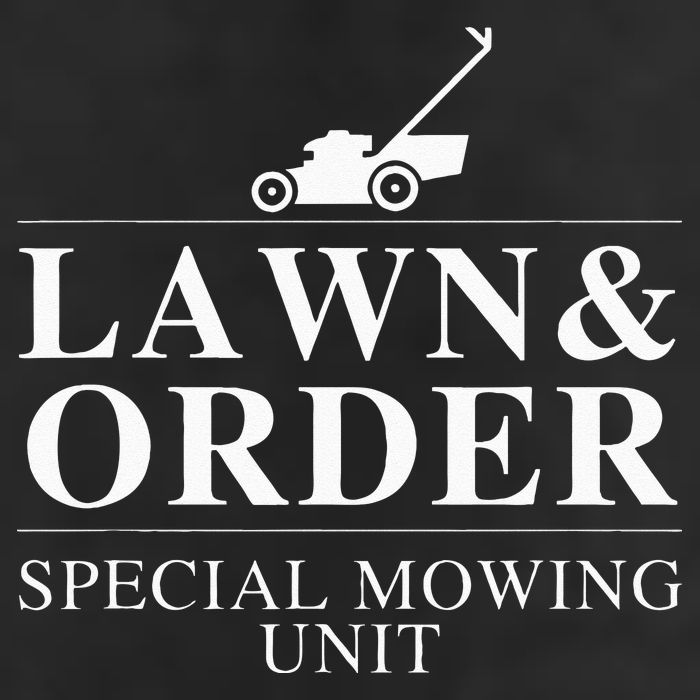 Lawn & Order Special Mowing Unit Funny Dad Joke Golf Towel