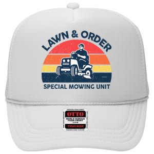 Lawn Order Special Mowing Unit Gardening Dad Father Day Gift High Crown Mesh Back Trucker Hat