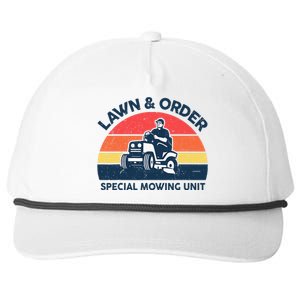 Lawn Order Special Mowing Unit Gardening Dad Father Day Gift Snapback Five-Panel Rope Hat