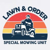 Lawn Order Special Mowing Unit Funny Mower Gardening Dad Cooling Performance Crew T-Shirt