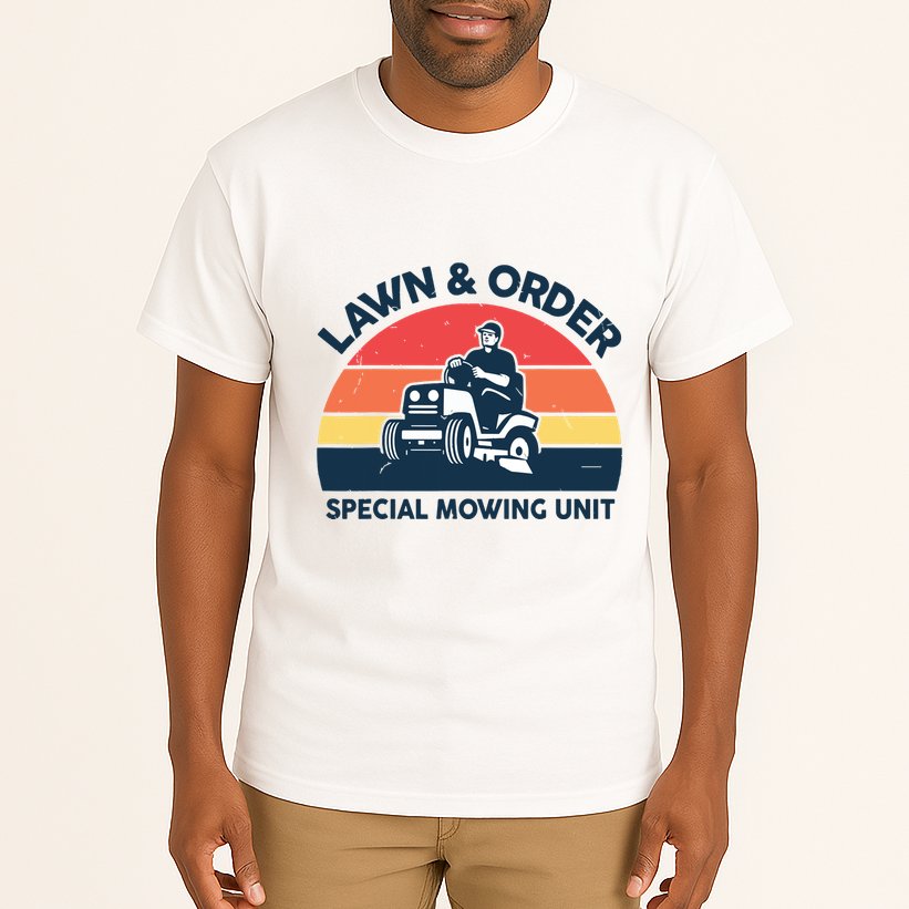 Lawn Order Special Mowing Unit Funny Mower Gardening Dad Tall T-Shirt