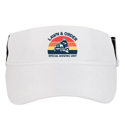 Lawn Order Special Mowing Unit Funny Mower Gardening Dad Adult Drive Performance Visor