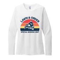 Lawn Order Special Mowing Unit Funny Mower Gardening Dad Womens CVC Long Sleeve Shirt