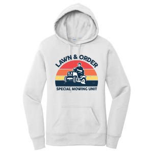 Lawn Order Special Mowing Unit Funny Mower Gardening Dad Women's Pullover Hoodie