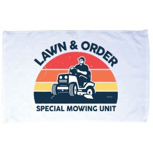 Lawn Order Special Mowing Unit Funny Mower Gardening Dad Microfiber Hand Towel