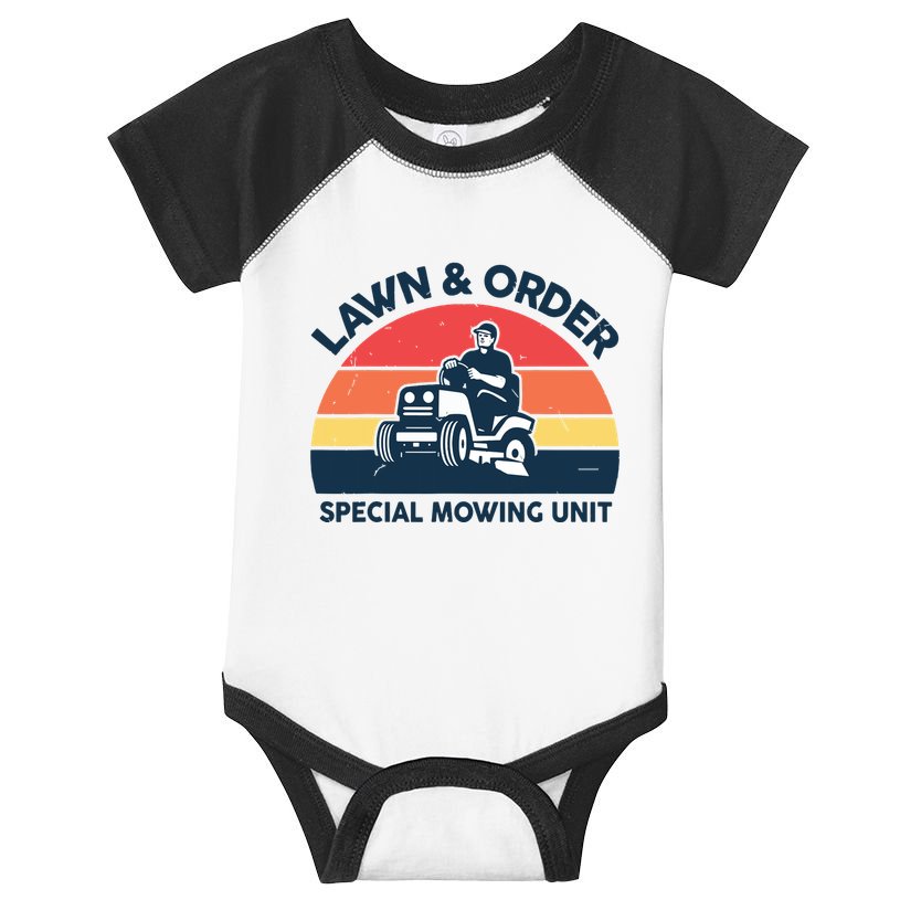 Lawn Order Special Mowing Unit Funny Mower Gardening Dad Infant Baby Jersey Bodysuit