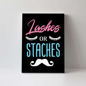 Lashes Or Staches Gender Reveal Party Supplies Canvas