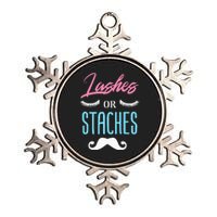 Lashes Or Staches Gender Reveal Party Supplies Metallic Star Ornament