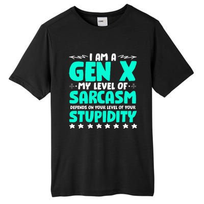 Level Of Sarcasm Humor Generation X Funny Gen X Tall Fusion ChromaSoft Performance T-Shirt