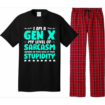 Level Of Sarcasm Humor Generation X Funny Gen X Pajama Set