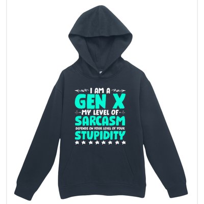 Level Of Sarcasm Humor Generation X Funny Gen X Urban Pullover Hoodie