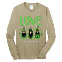 Love Office Staff Gnome Shamrock Saint Patrick's Day Tall Long Sleeve T-Shirt