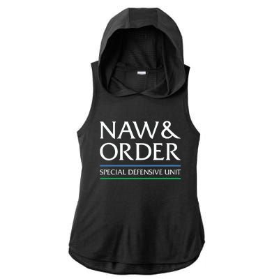 Law & Order Special Defensive Ladies PosiCharge Tri-Blend Wicking Draft Hoodie Tank