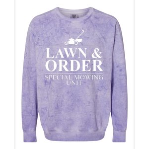 Lawn & Order Special Mowing Unit Colorblast Crewneck Sweatshirt