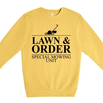 Lawn & Order Special Mowing Unit Premium Crewneck Sweatshirt