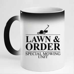 Lawn & Order Special Mowing Unit 11oz Black Color Changing Mug