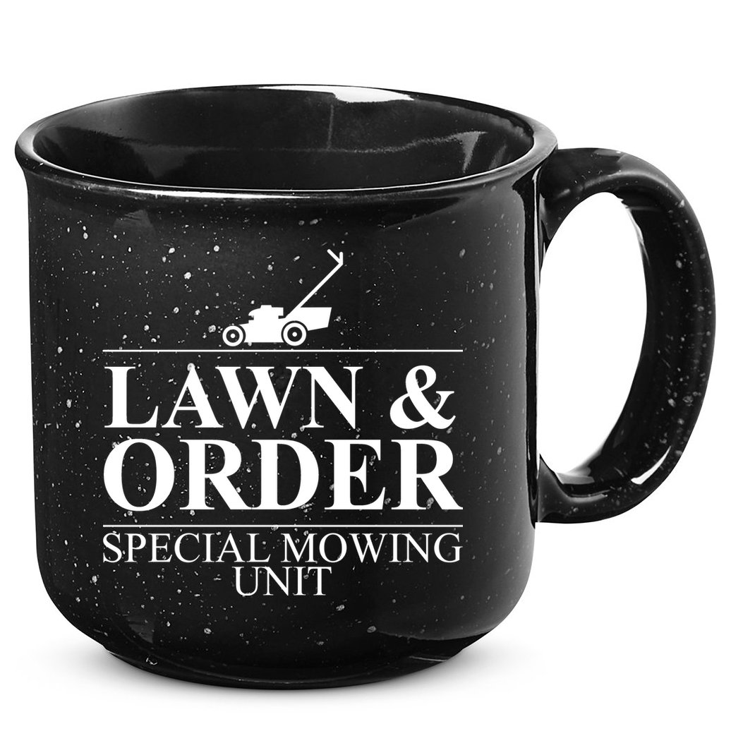 Lawn & Order Special Mowing Unit 15oz Campfire Ceramic Mug