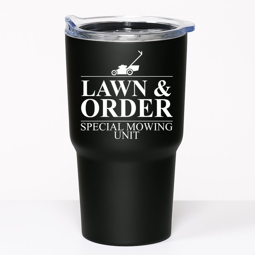 Lawn & Order Special Mowing Unit Tumbler