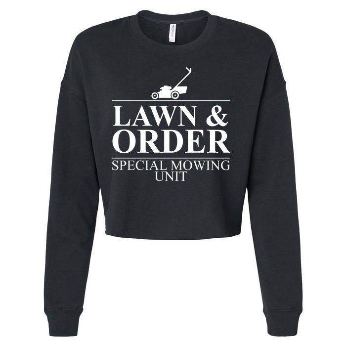 Lawn & Order Special Mowing Unit Cropped Pullover Crew