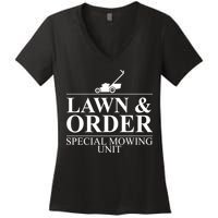 Lawn & Order Special Mowing Unit Women's V-Neck T-Shirt