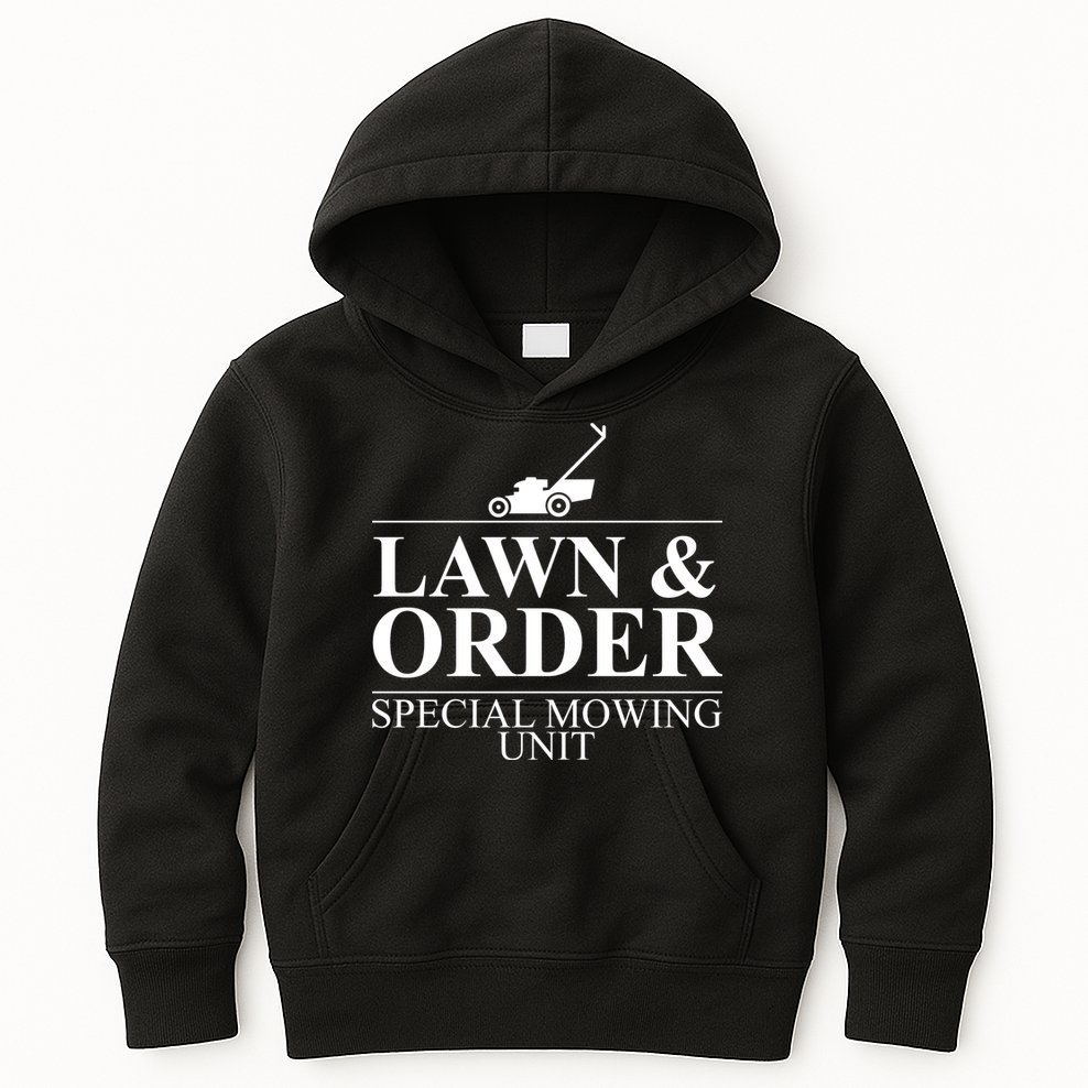 Lawn & Order Special Mowing Unit Kids Hoodie