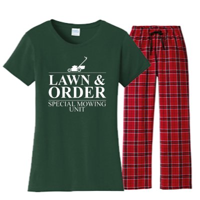 Lawn & Order Special Mowing Unit Women's Flannel Pajama Set