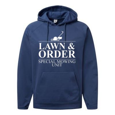 Lawn & Order Special Mowing Unit Performance Fleece Hoodie