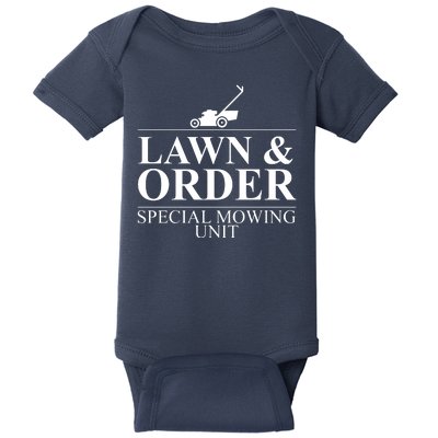 Lawn & Order Special Mowing Unit Baby Bodysuit