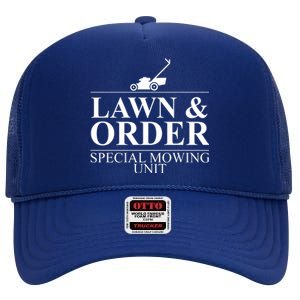 Lawn & Order Special Mowing Unit High Crown Mesh Back Trucker Hat