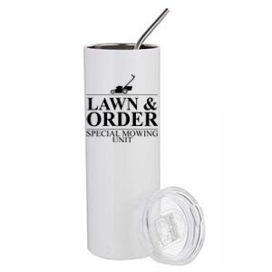 Lawn & Order Special Mowing Unit Stainless Steel Tumbler